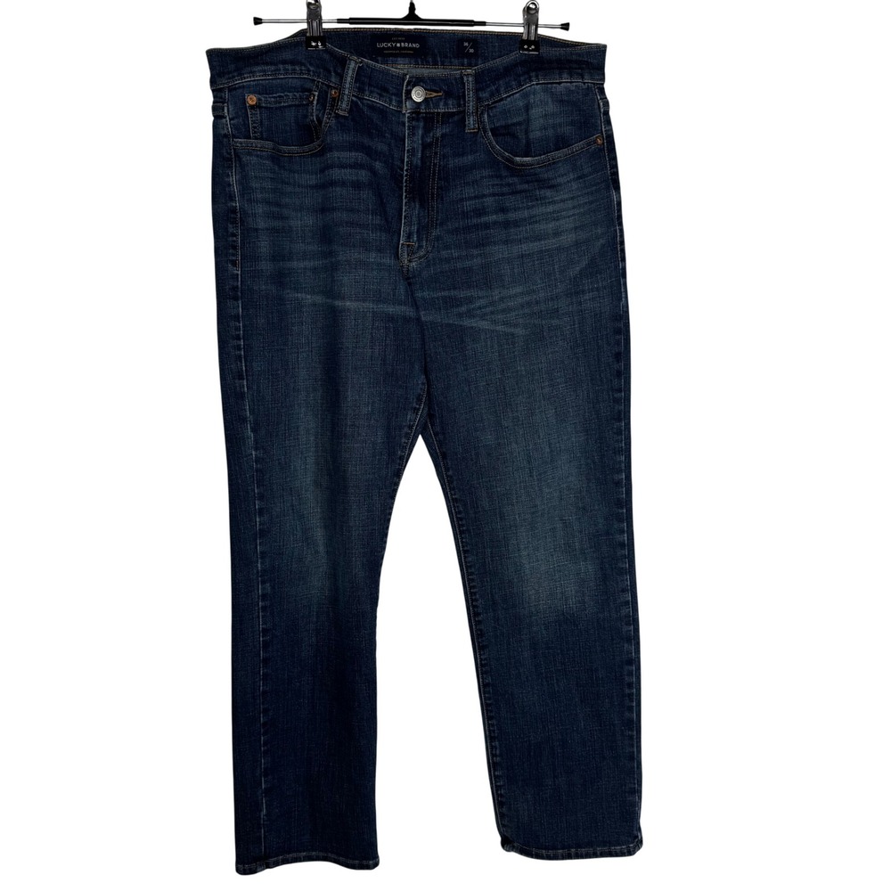 Lucky‎ Brand 36/30 Jeans Men's 75% Cotton Dark Wash Denim Pants Casual
